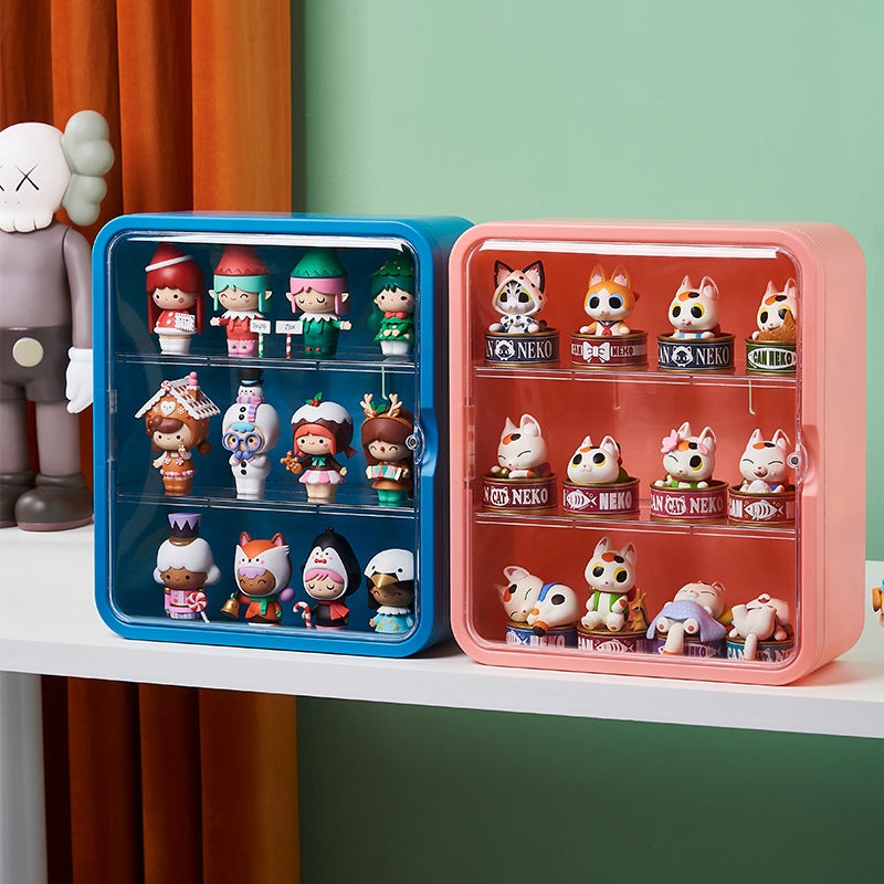 Wall-Mounted Hand-Held Storage Box Blind Box Gift Storage Display Rack Multifunctional Moisture-Proof Dustproof Storage Box With Lid - Image 4